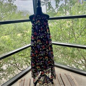 WORLD MARKET Halter Floral Maxi Dress